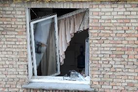 Impact of Russian overnight attack in Shevchenkivskyi district of Kyiv